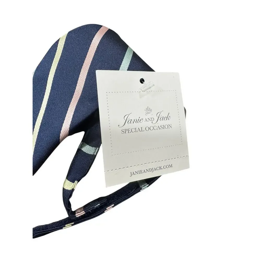 Janie and Jack Boys Tie 4-8 Special Occasion Striped NEW #G974